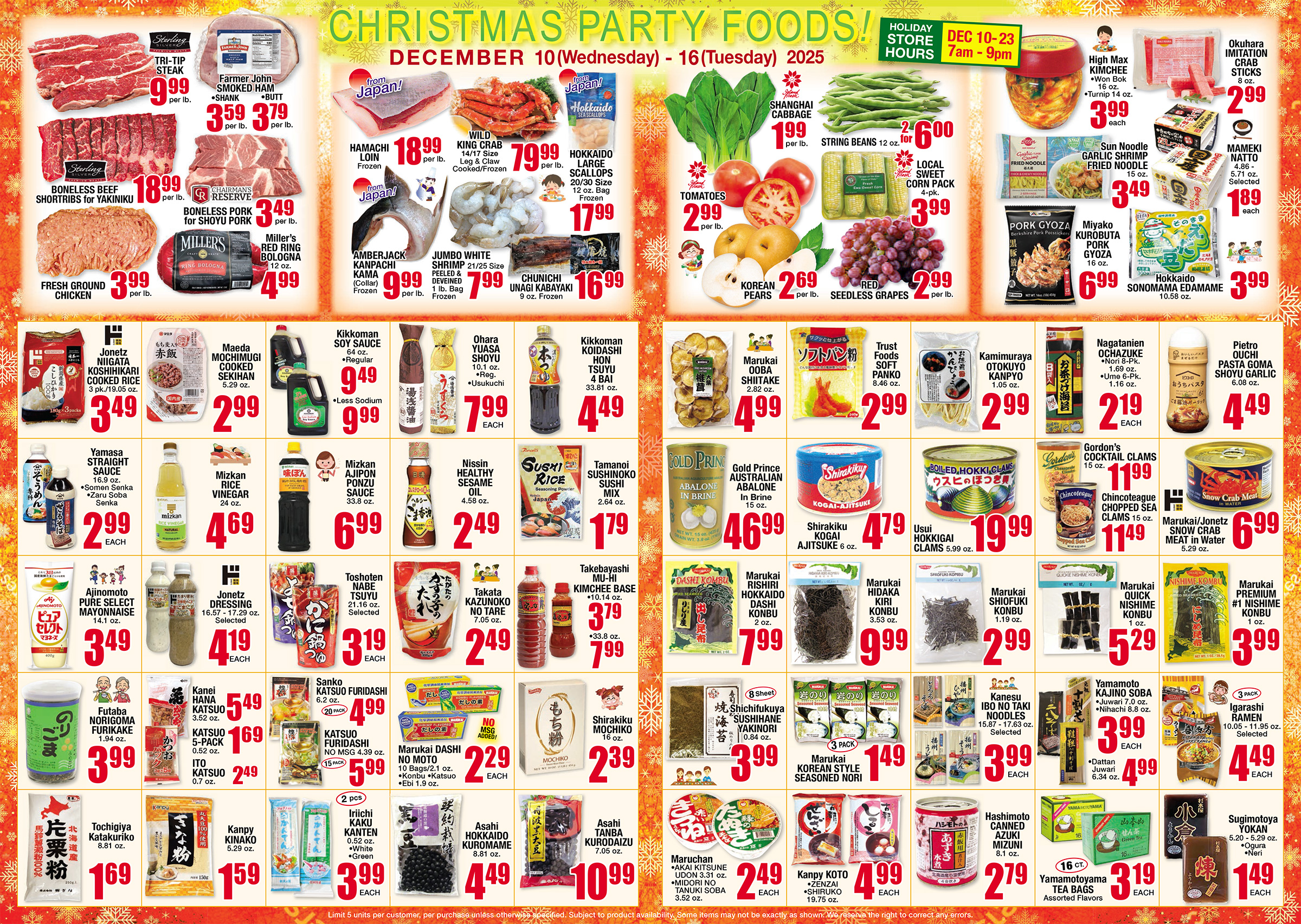 Weekly Flyer Wed, Dec 10, 2025 - Tue, Dec 16, 2025 | Marukai Hawaii